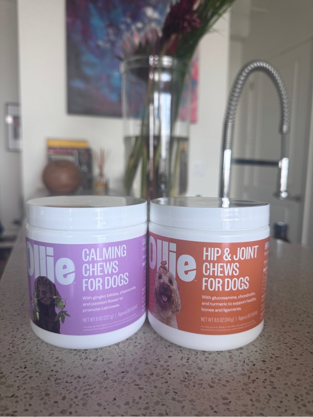 Ollie Brand New, Unopened Calming Chews & Hip & Joint Chews for Dogs